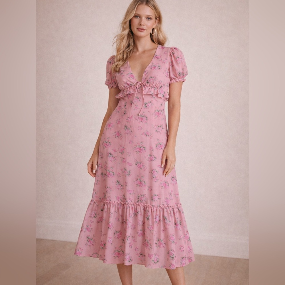 NWOT: LoveShackFancy X Target Floral Maxi Dress